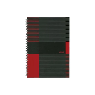Spirálfüzet A4, 80lap vonalas, keményfedelű Marker Linear Spirálfüzet A4, 80lap vonalas, keményfedelű Marker Linear