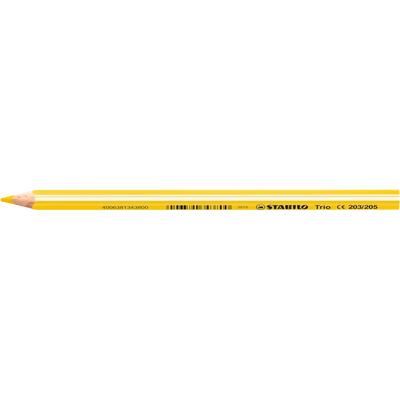 Színes ceruza vastag háromszögletű STABILO TRIO 203/205 sárga
