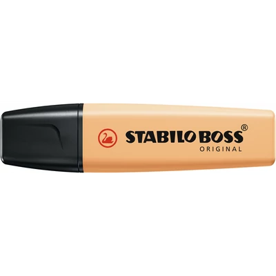Szövegkiemelő 2-5mm, vágott hegyű, STABILO Boss original Pastel fakó narancs