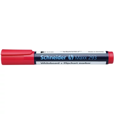 Tábla- és flipchart marker 2-5mm, vágott végű Schneider Maxx 293 piros