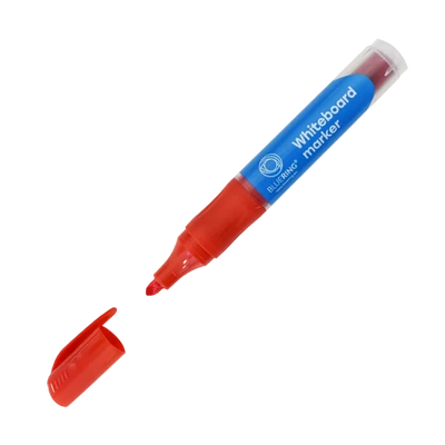 Táblamarker 3mm, kerek, cserélhető betétes, Bluering piros