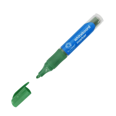 Táblamarker 3mm, kerek, cserélhető betétes, Bluering zöld