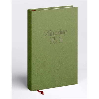 Tanítói zsebkönyv A5, műbőr 145mmx205mm, fehér lapokkal zöld 2025/2026 Realsystem Tanítói zsebkönyv A5, műbőr 145mmx205mm, fehér lapokkal zöld 2025/2026 Realsystem