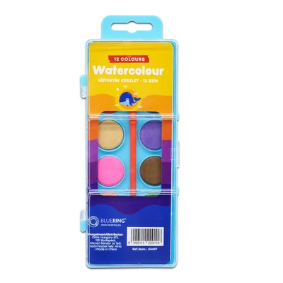 Vízfesték készlet 12 darabos Bluering® Vízfesték készlet 12 darabos Bluering®