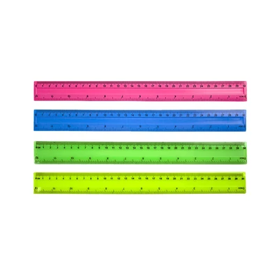 Vonalzó 30cm, műanyag piros Vonalzó 30cm, műanyag piros