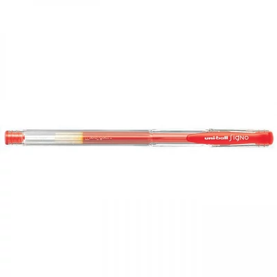 Zseléstoll 0,5mm, Uni UM-100, írásszín piros