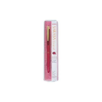 Zseléstoll 0,5mm, exkluzív gravírozható borvörös fém test, új klipsz Zebra Grand Sarasa, írásszín kék