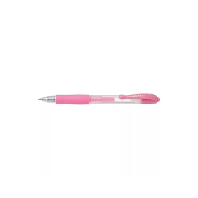 Zseléstoll 0,7mm, nyomógombos Pilot G-2, írásszín pasztell rózsaszín