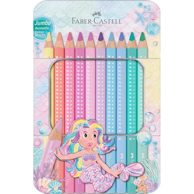 Színes ceruza készlet háromszögletű SPARKLE Faber-Castell 10klf. szín