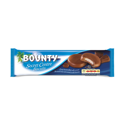 Bounty keksz krémes töltelékkel, csokibevonattal 132g