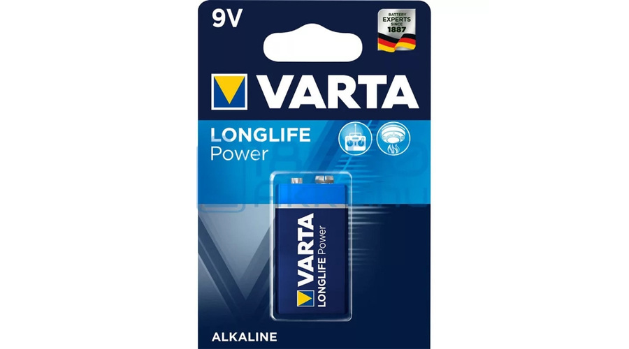 Elem 9V 6LR61 Longlife Power 1 db/csomag, Varta 