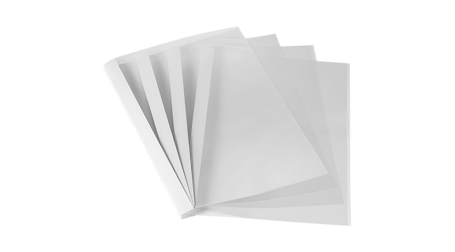 Hőkötő borító, A4, 12mm, 101-120lap, Fellowes® Standard, 100 db/csomag, fehér