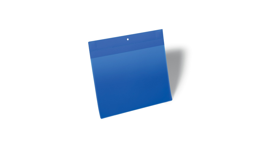 Mágneses dokumentum tároló zseb A4, fekvő, 10 db/csomag, Durable Neodym kék